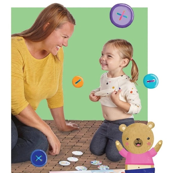 Peaceable Kingdom Button Belly Button Game kids game toy coloring for 2yr - Picture 4 of 10